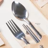 CUTLERY SET WITH POCKET